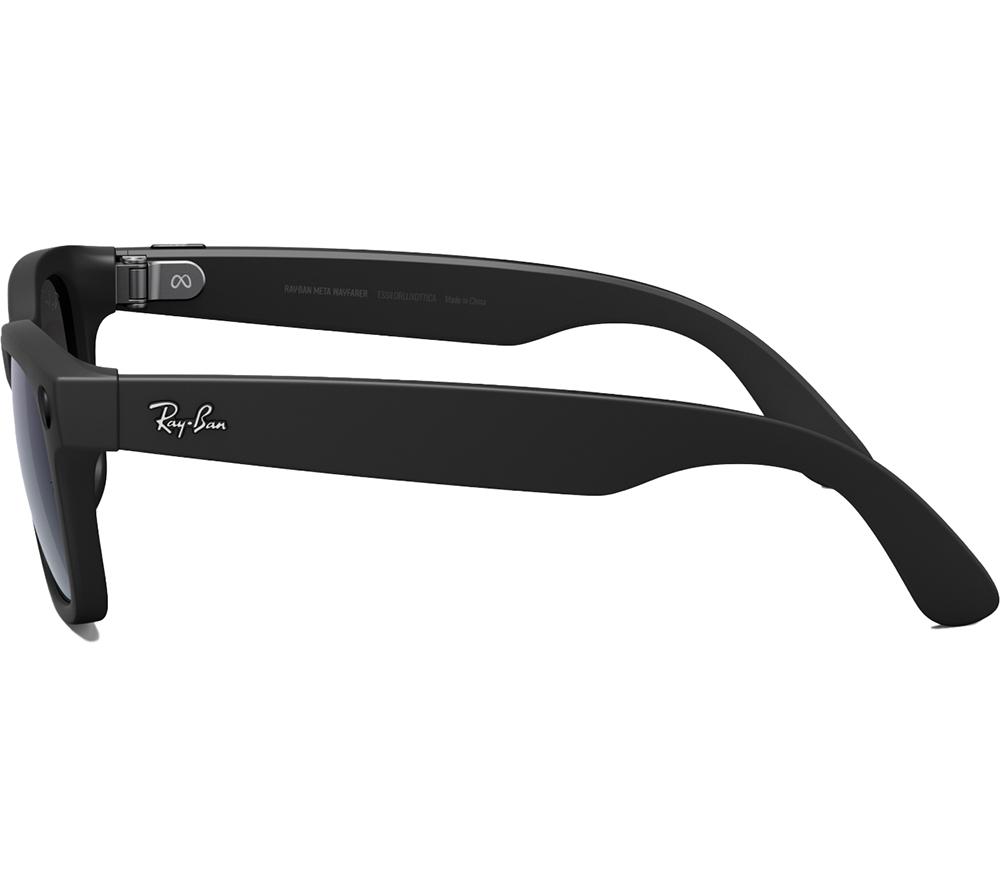 RAY-BAN META Wayfarer Large Glasses - Matte Black, Polarized Gradient Graphite