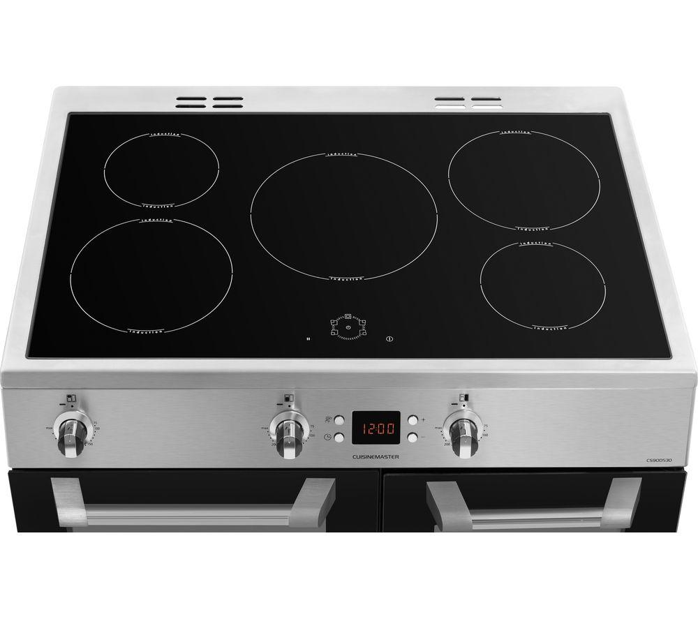 LEISURE Cuisinemaster CS90D530X Cocina eléctrica de inducción de 90 cm - Acero inoxidable