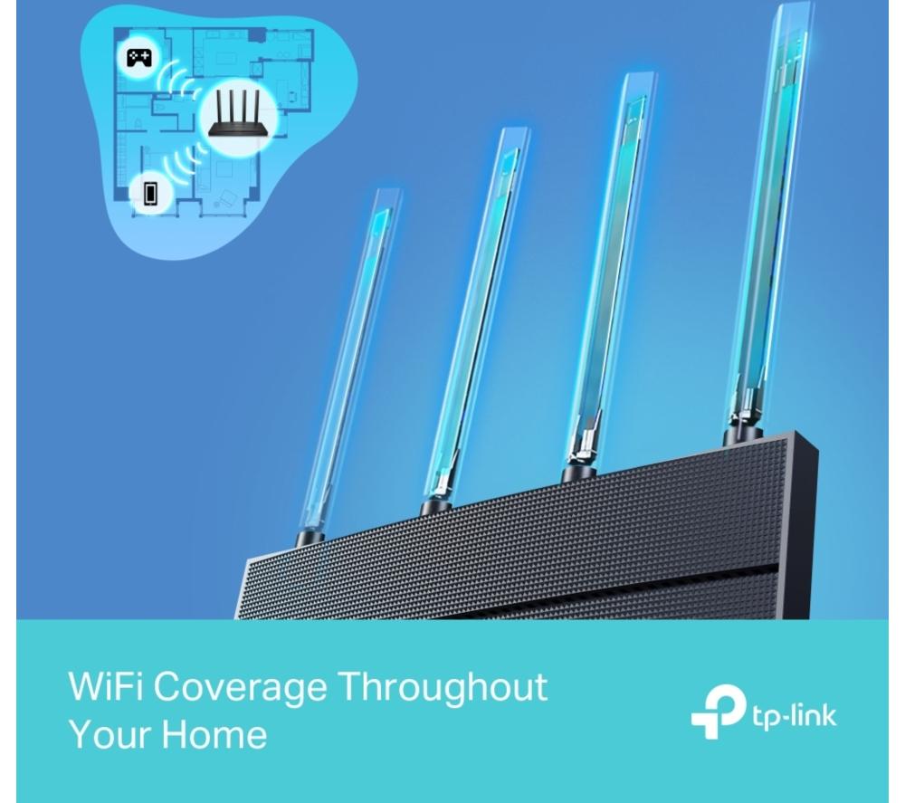 TP-LINK Archer AX12 WiFi Cable & Fibre Router - AX 1500, Dual-band