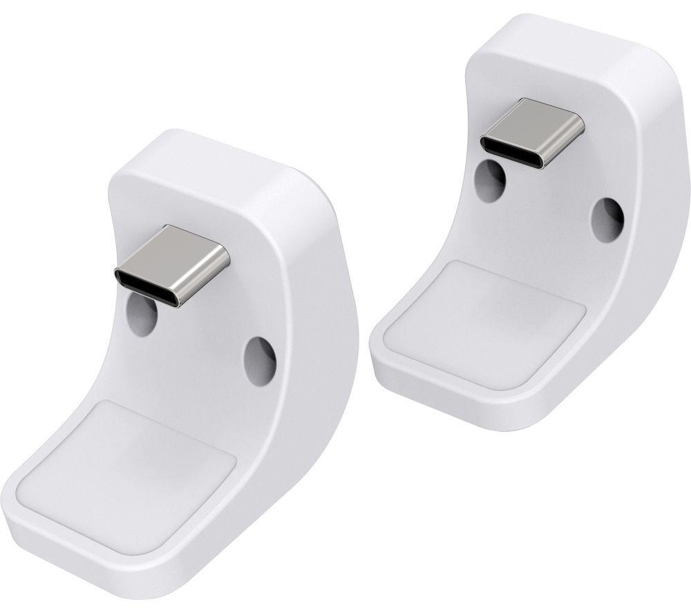 PLAYSTATION PS5 DualSense Wireless Controller (White) & Twin Docking Station (White) Bundle