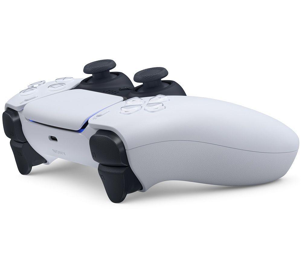Mando inalámbrico DualSense (blanco) para PlayStation PS5 y base de carga doble (blanca)
