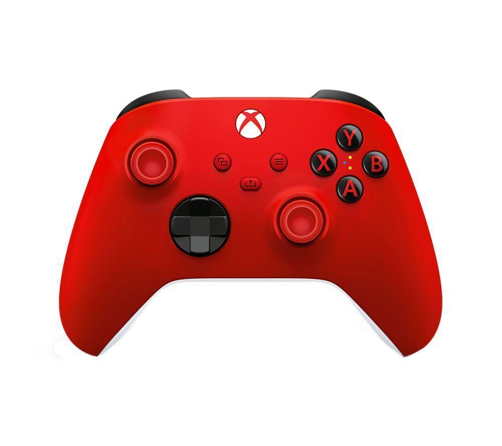XBOX Wireless Controller (Red) & VS2881 XBOX Series X/S & XBOX One Twin Docking Station (Black) Bundle