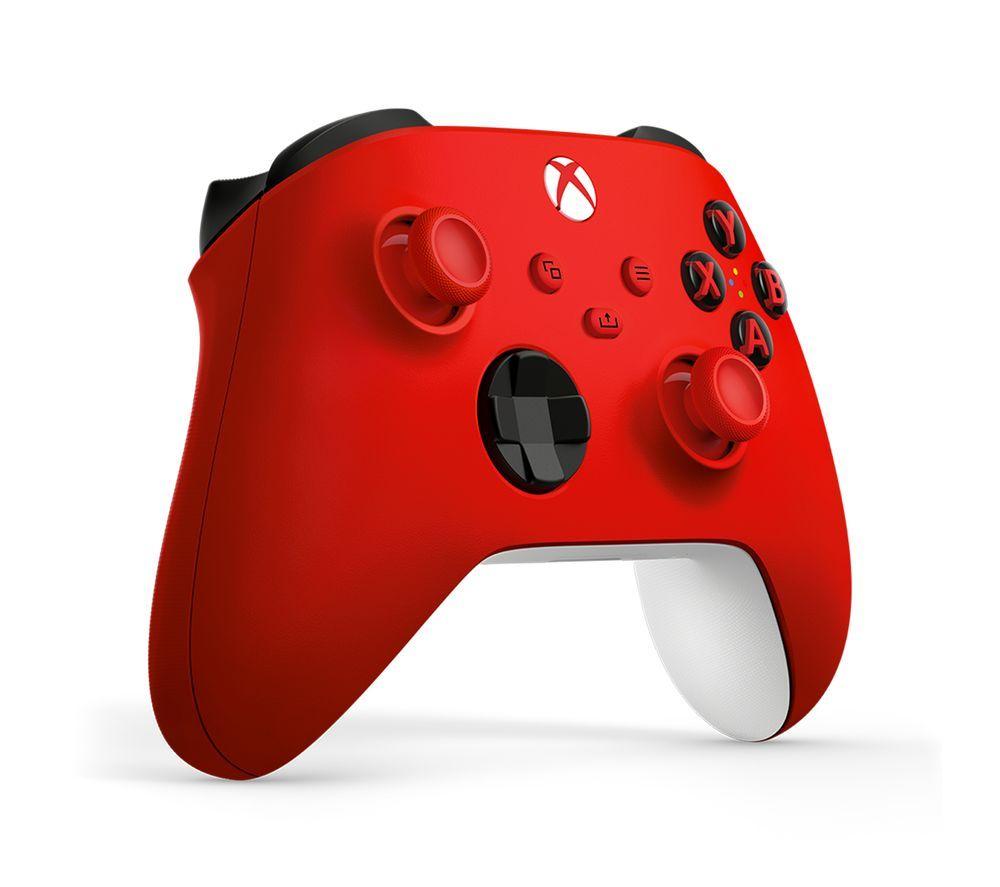 XBOX Wireless Controller (Red) & VS2881 XBOX Series X/S & XBOX One Twin Docking Station (Black) Bundle