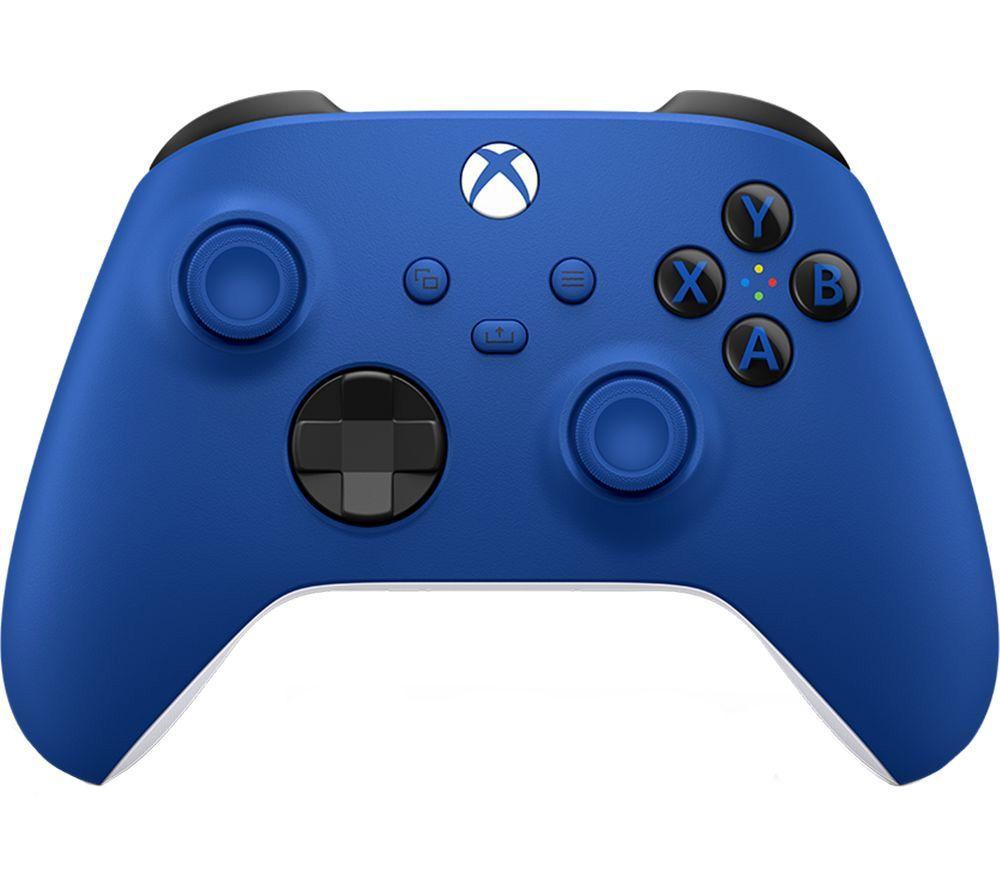 XBOX Wireless Controller (Blue) & VS2881 XBOX Series X/S & XBOX One Twin Docking Station (Black) Bundle