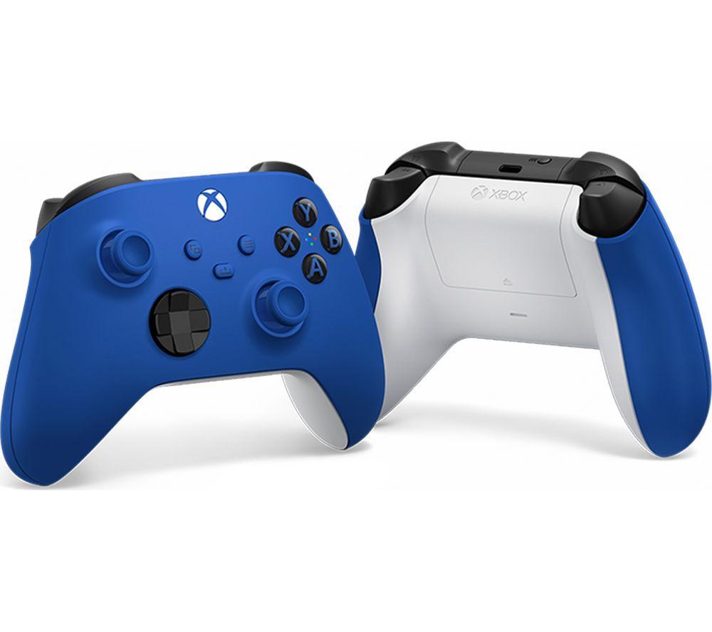 XBOX Wireless Controller (Blue) & VS2881 XBOX Series X/S & XBOX One Twin Docking Station (Black) Bundle