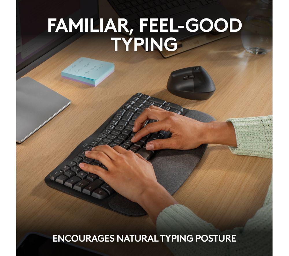 Teclado inalámbrico Logitech Wave Keys – Grafito