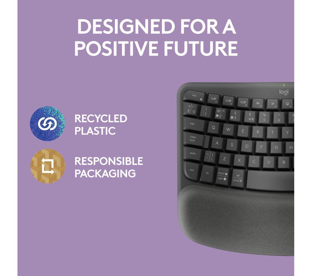 Teclado inalámbrico Logitech Wave Keys – Grafito