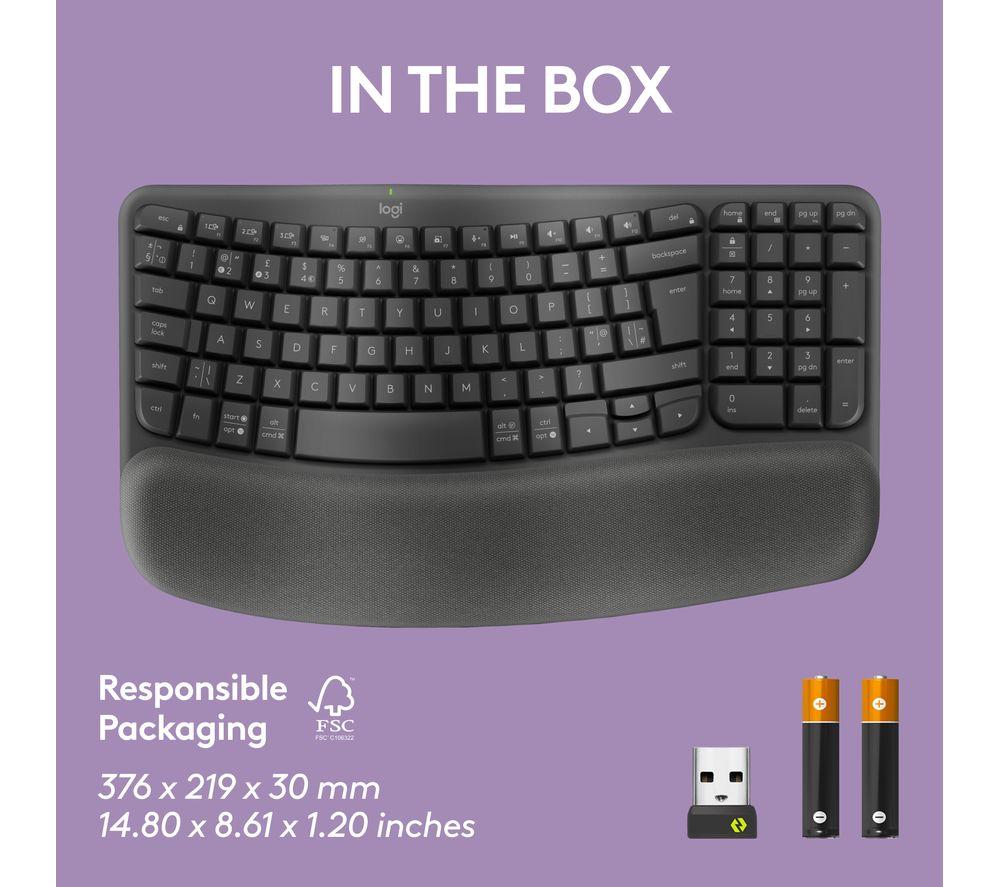 Teclado inalámbrico Logitech Wave Keys – Grafito