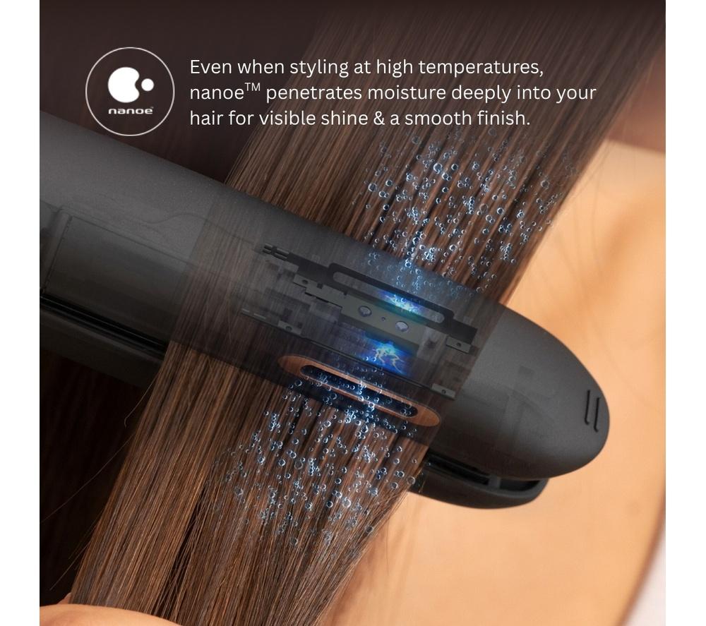 PANASONIC Nanoe EH-HS99-K895 Hair Straightener - Black & Rose Gold