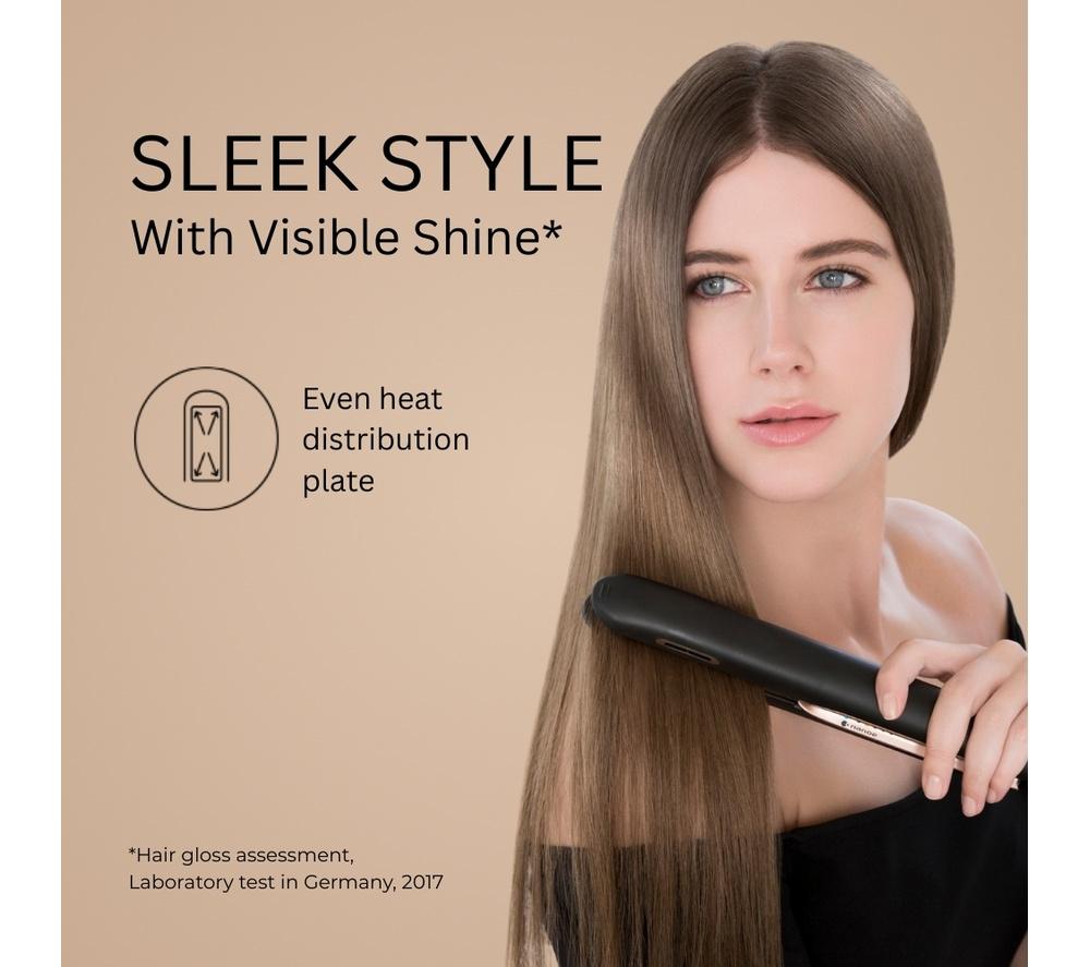 PANASONIC Nanoe EH-HS99-K895 Hair Straightener - Black & Rose Gold