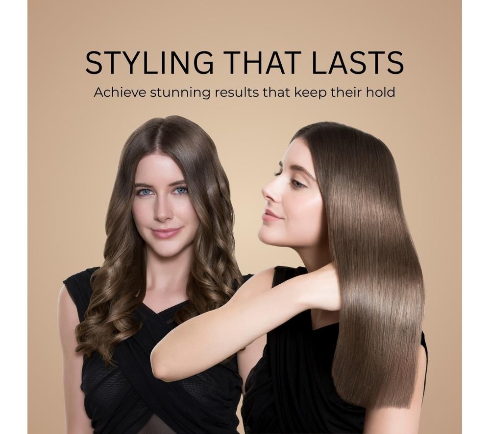 PANASONIC Nanoe EH-HS99-K895 Hair Straightener - Black & Rose Gold