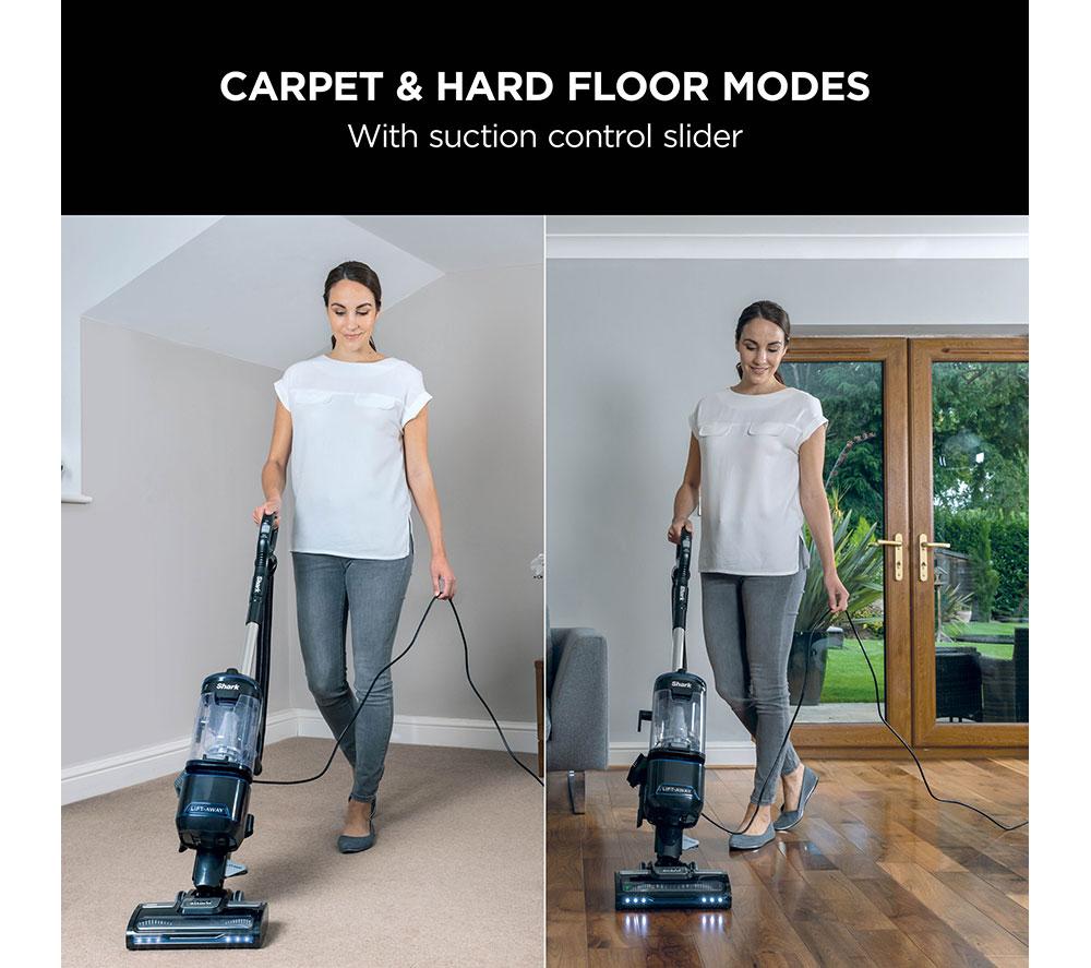 Aspiradora sin bolsa vertical SHARK Lift-Away NV602UK - Plata