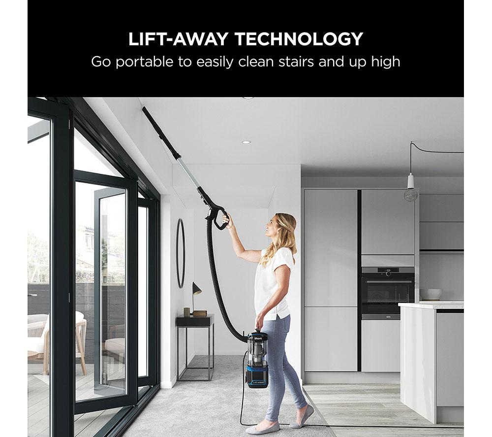 Aspiradora sin bolsa vertical SHARK Lift-Away NV602UK - Plata