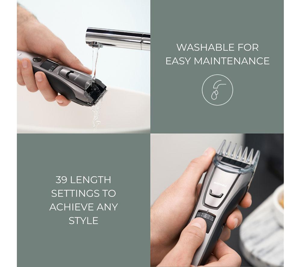 PANASONIC ER-GB80-H511 Wet & Dry Beard & Hair Trimmer - Black & Silver