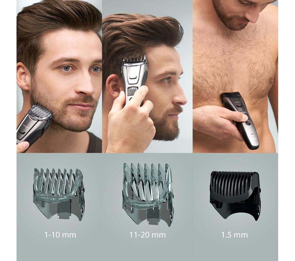 PANASONIC ER-GB80-H511 Wet & Dry Beard & Hair Trimmer - Black & Silver