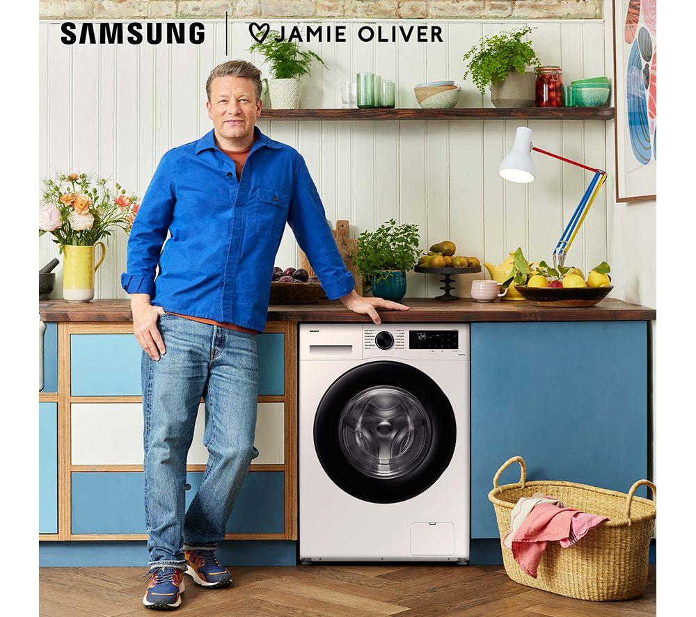 Lavadora SAMSUNG Serie 5 AI Energy WW90CGC04DAEEU con WiFi, 9 kg y 1400 rpm - Blanco