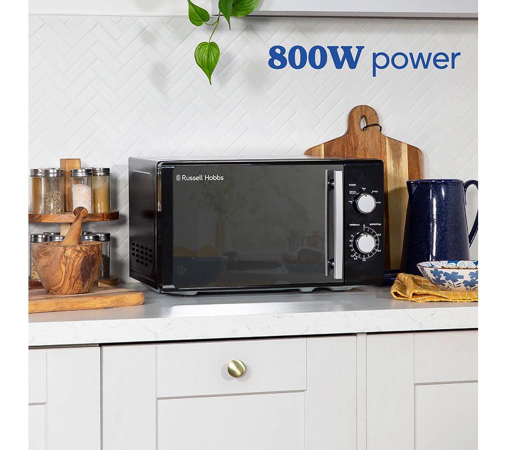 RUSSELL HOBBS RHM2060B Horno microondas compacto solo - Negro y plata