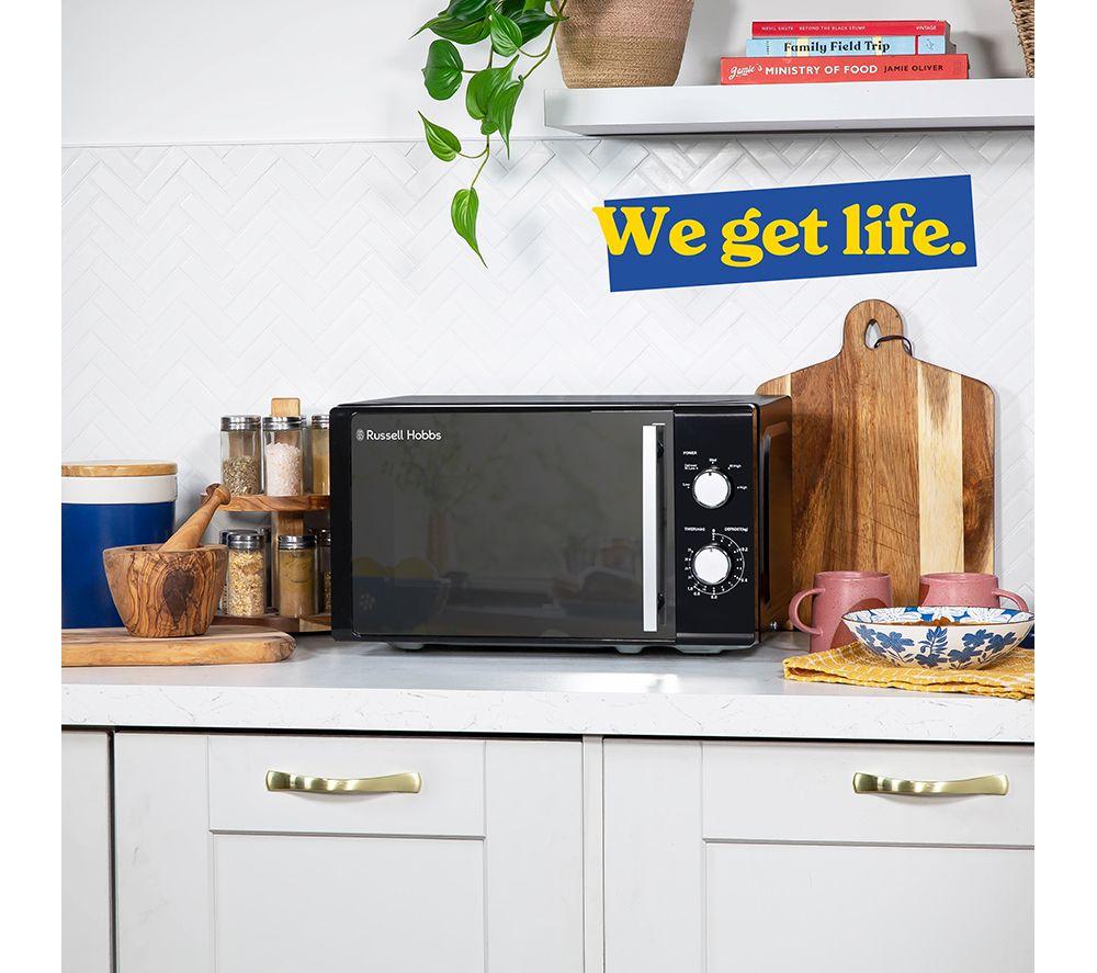 RUSSELL HOBBS RHM2060B Horno microondas compacto solo - Negro y plata