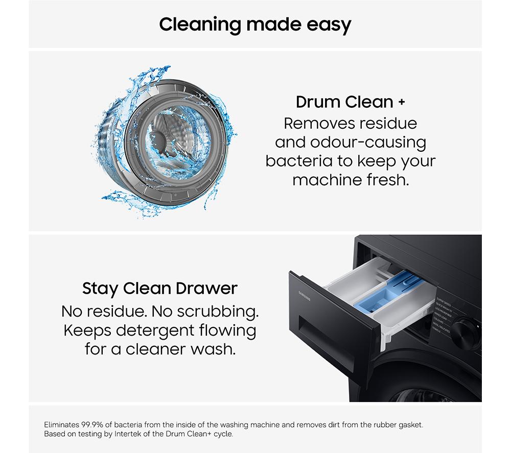 SAMSUNG Series 5 AI Energy WW80CGC04DABEU8 WiFi-enabled 8 kg 1400 Spin Washing Machine - Black