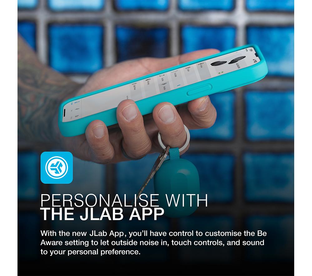 JLAB AUDIO JBuds Mini Wireless Bluetooth Earbuds - Aqua Teal
