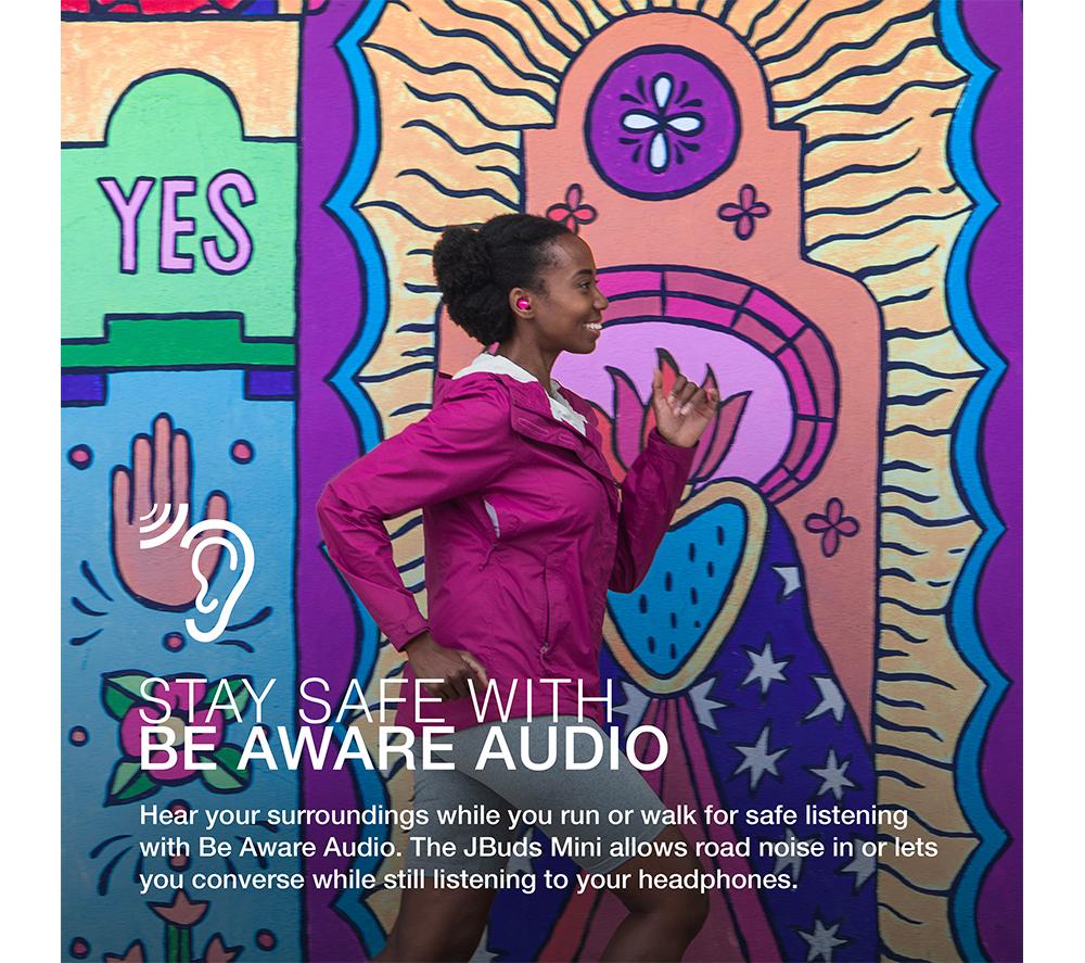 JLAB AUDIO JBuds Mini Wireless Bluetooth Earbuds - Pink