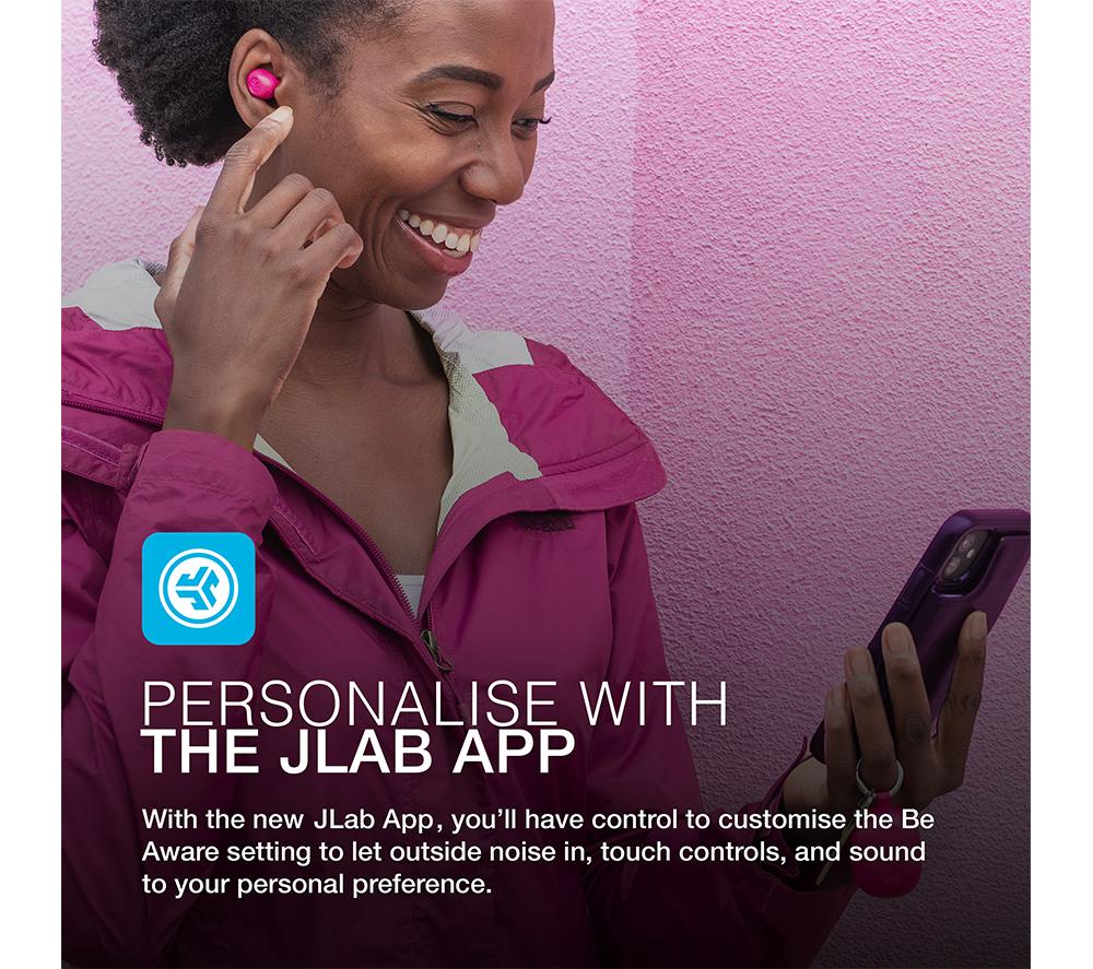 JLAB AUDIO JBuds Mini Wireless Bluetooth Earbuds - Pink