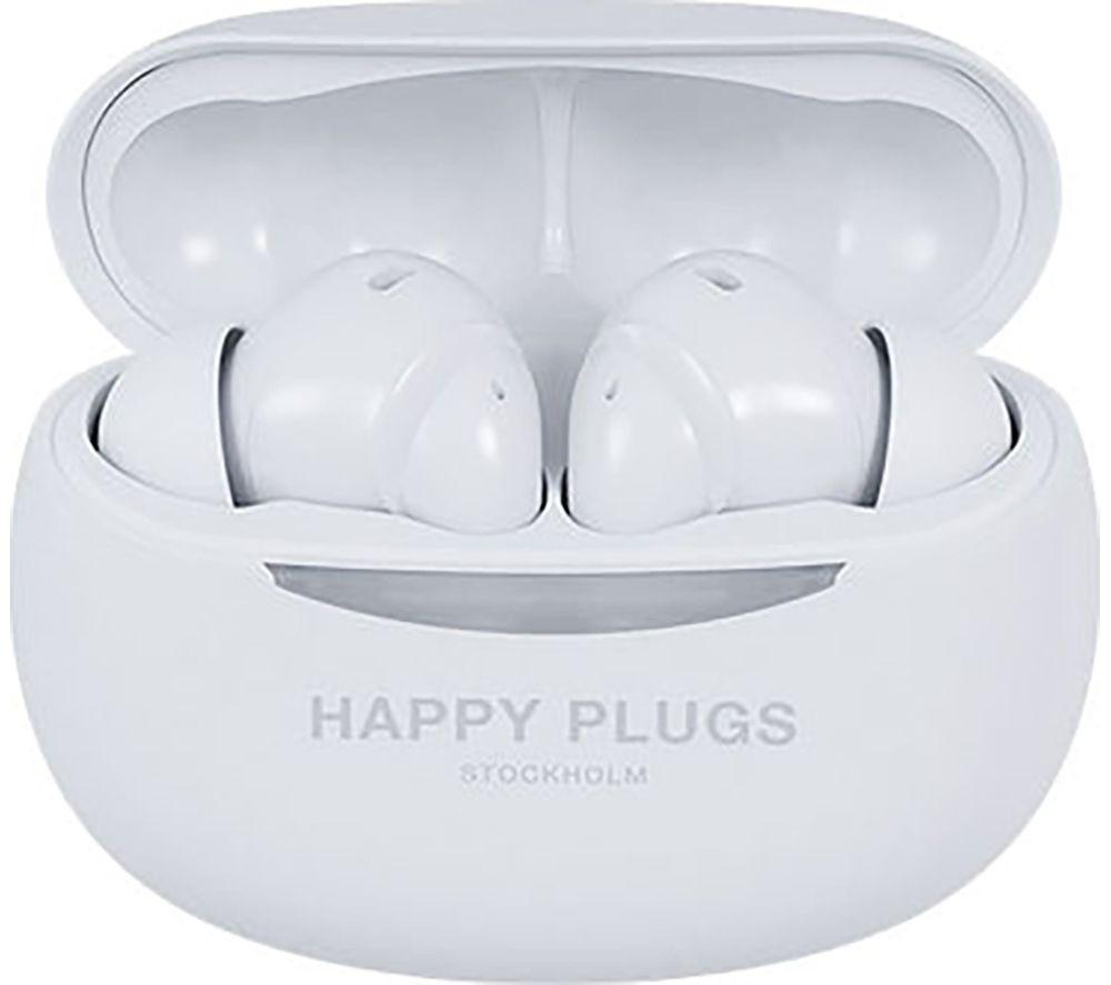 HAPPY PLUGS Joy Pro Wireless Bluetooth Noise-Cancelling Earbuds - White