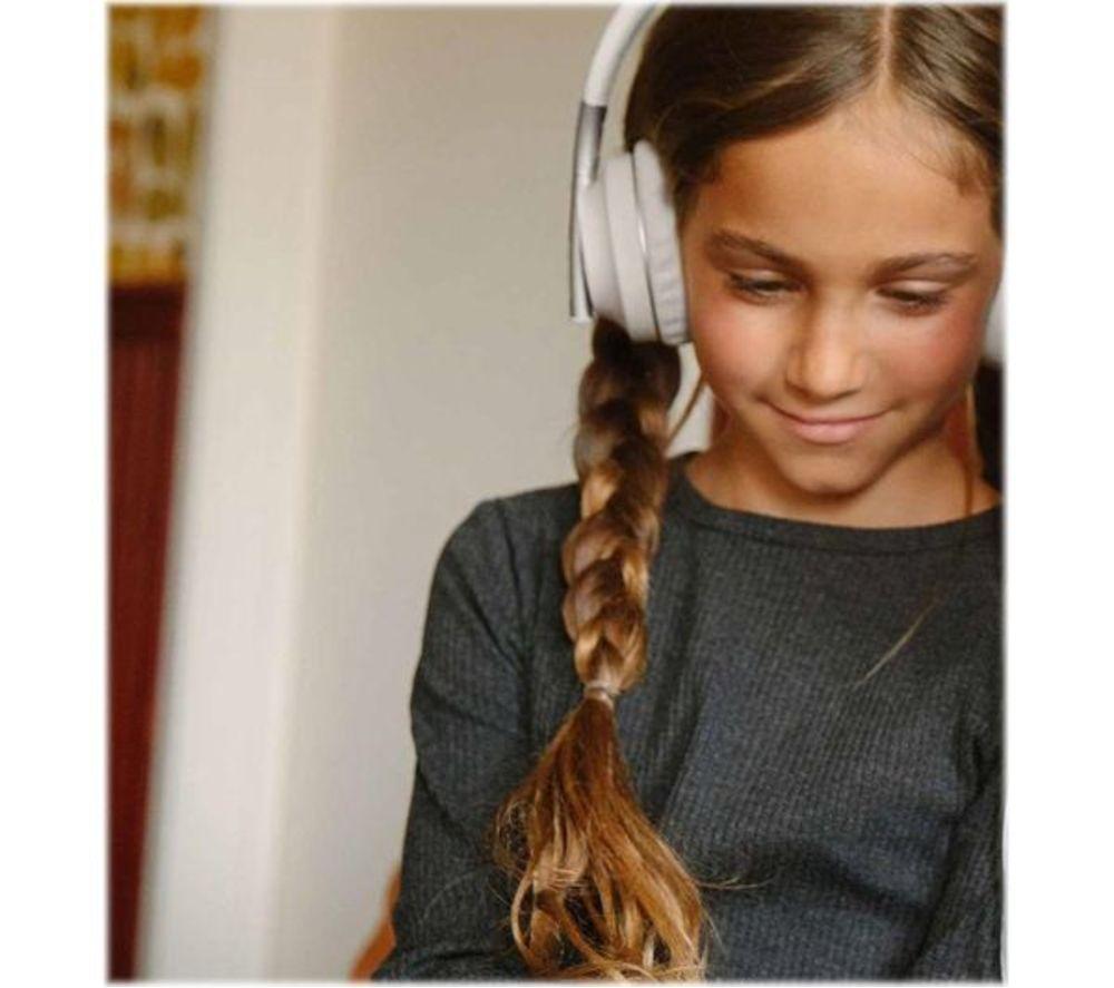 HAPPY PLUGS Play Auriculares Bluetooth Inalámbricos para Niños - Blanco