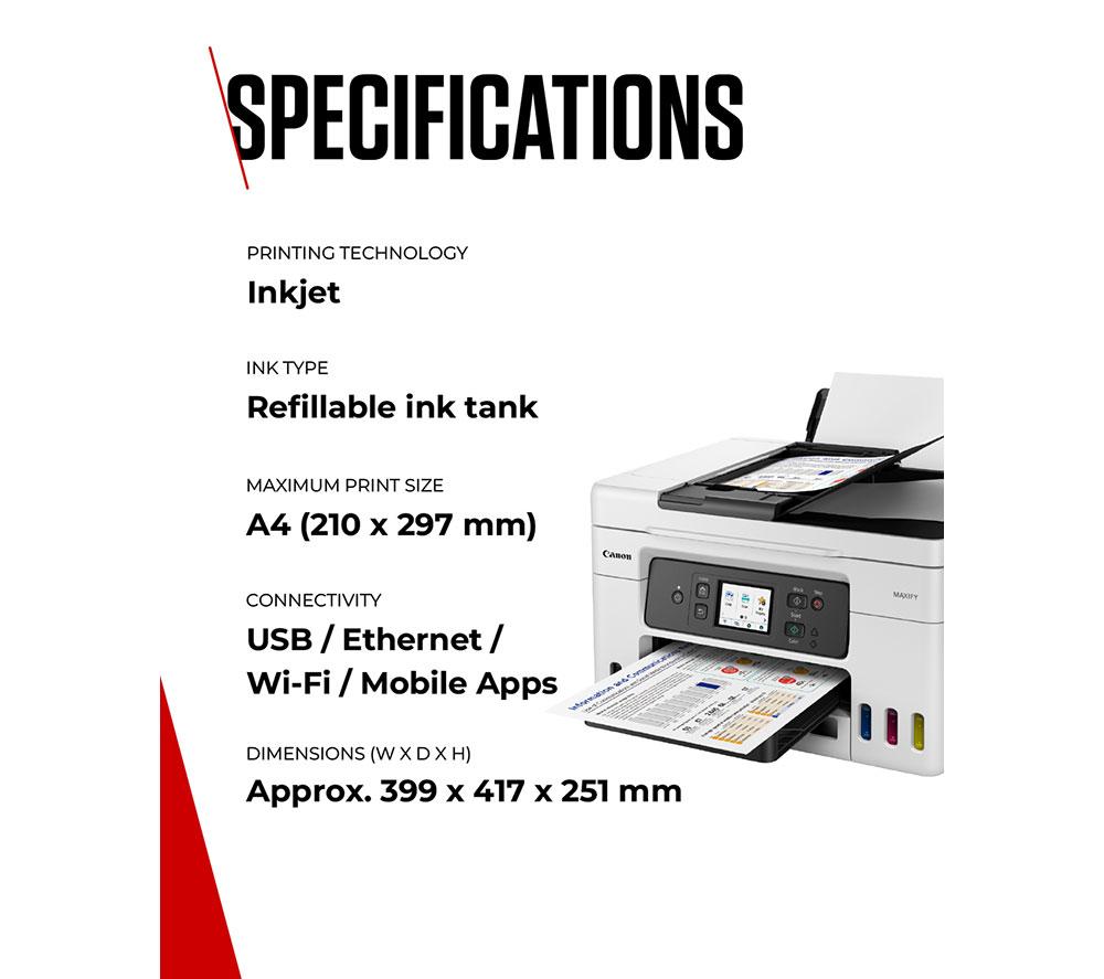 CANON MAXIFY GX4050 All-in-One Wireless Inkjet Printer with Fax