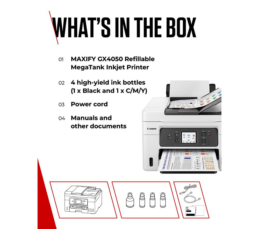 CANON MAXIFY GX4050 All-in-One Wireless Inkjet Printer with Fax