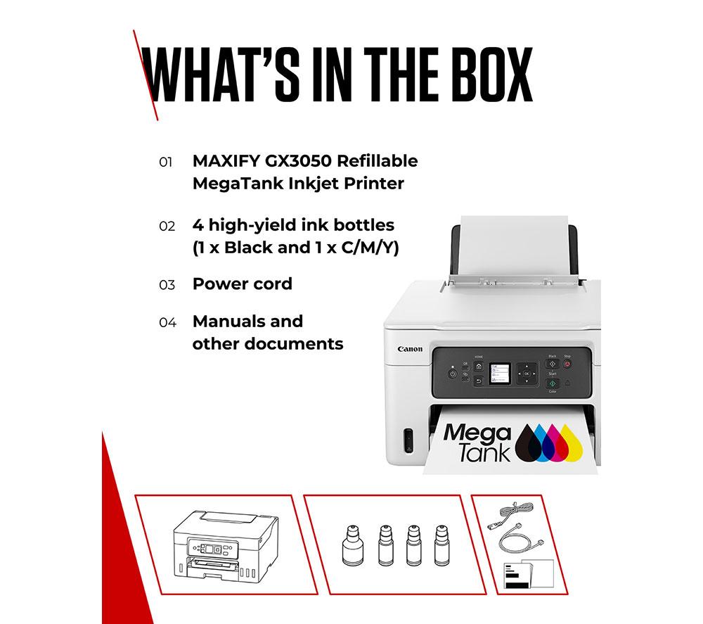 CANON MAXIFY GX3050 All-in-One Wireless Inkjet Printer
