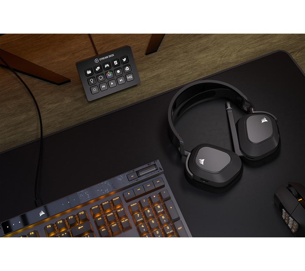CORSAIR HS80 MAX Kabelloses Gaming-Headset - Grau
