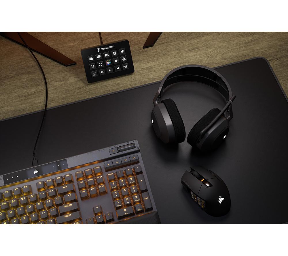 CORSAIR HS80 MAX Kabelloses Gaming-Headset - Grau