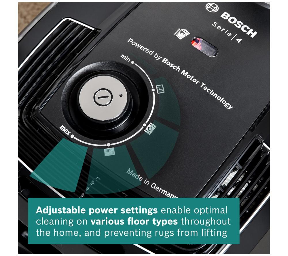 Aspirador con bolsa BOSCH Serie 4 ProEco BGL38BA3GB - Negro