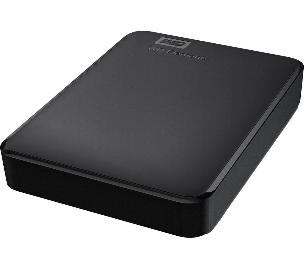 WD Elements Portable Hard Drive - 5 TB, Black