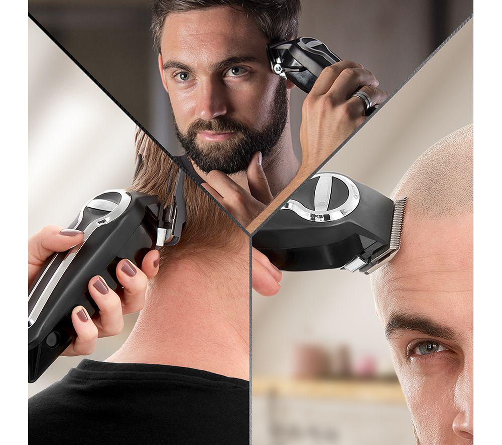 WAHL Elite Pro 20606-0410 Cordless Hair Clipper Kit - Black & Silver