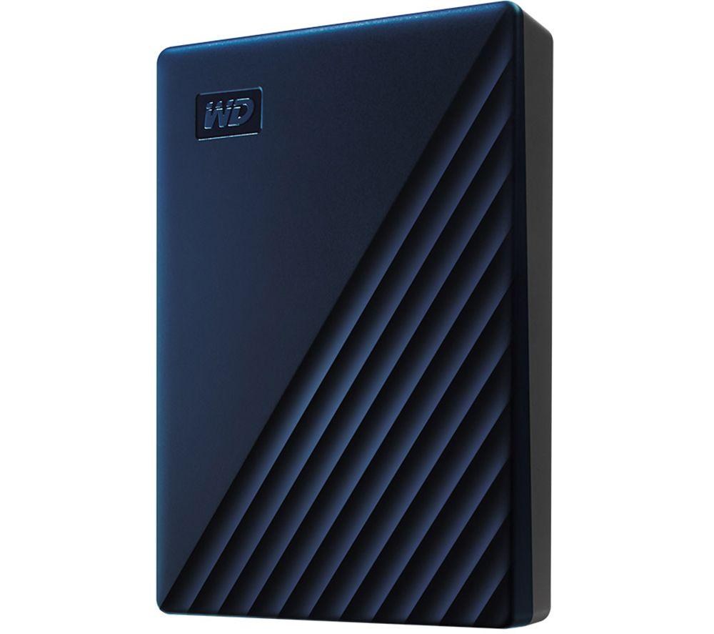 WD My Passport Portable Hard Drive for Mac - 5 TB, Blue