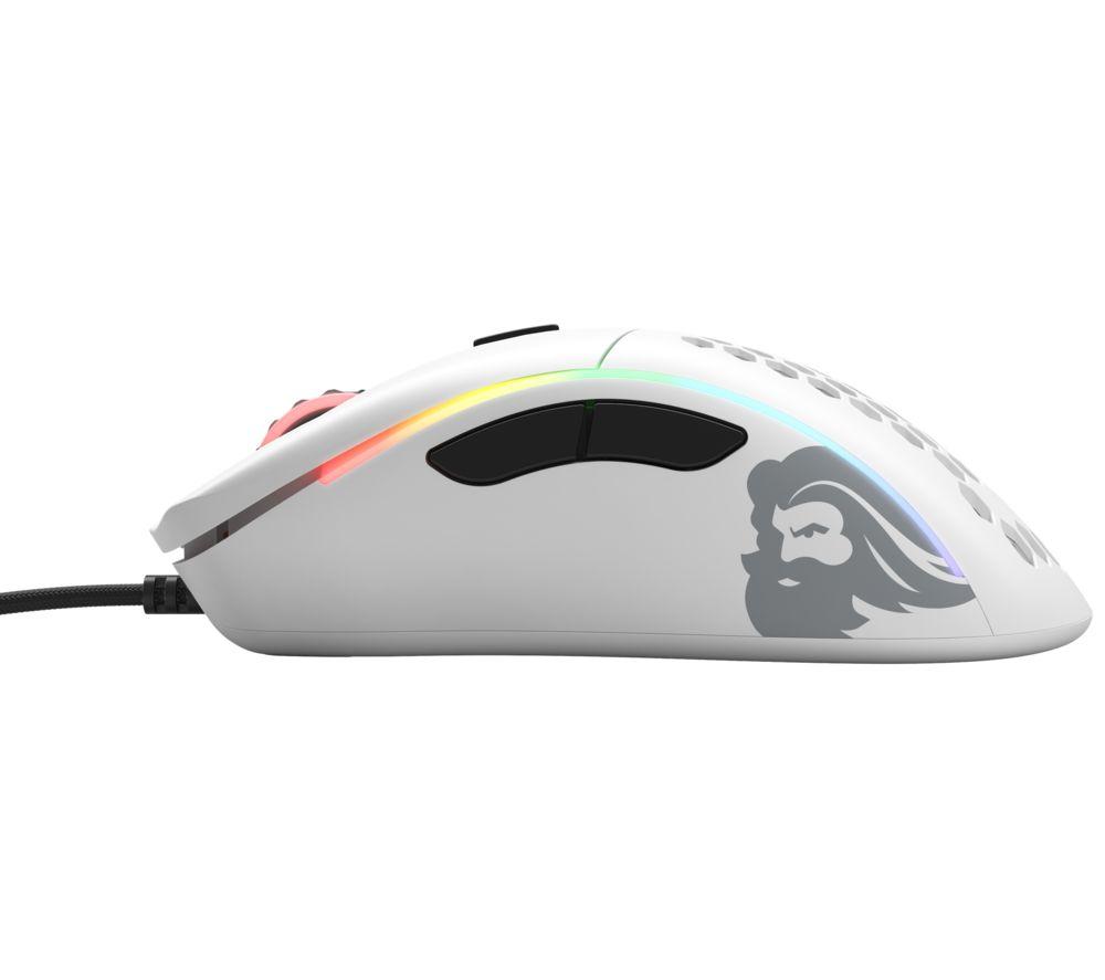 GLORIOUS Model D RGB Optical Gaming Mouse - Matte White