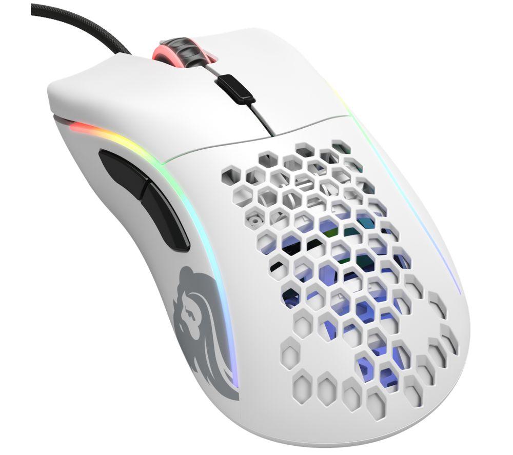 GLORIOUS Model D RGB Optical Gaming Mouse - Matte White