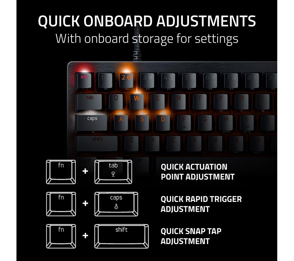 RAZER Huntsman V3 Pro Mini Gaming-Tastatur - Schwarz