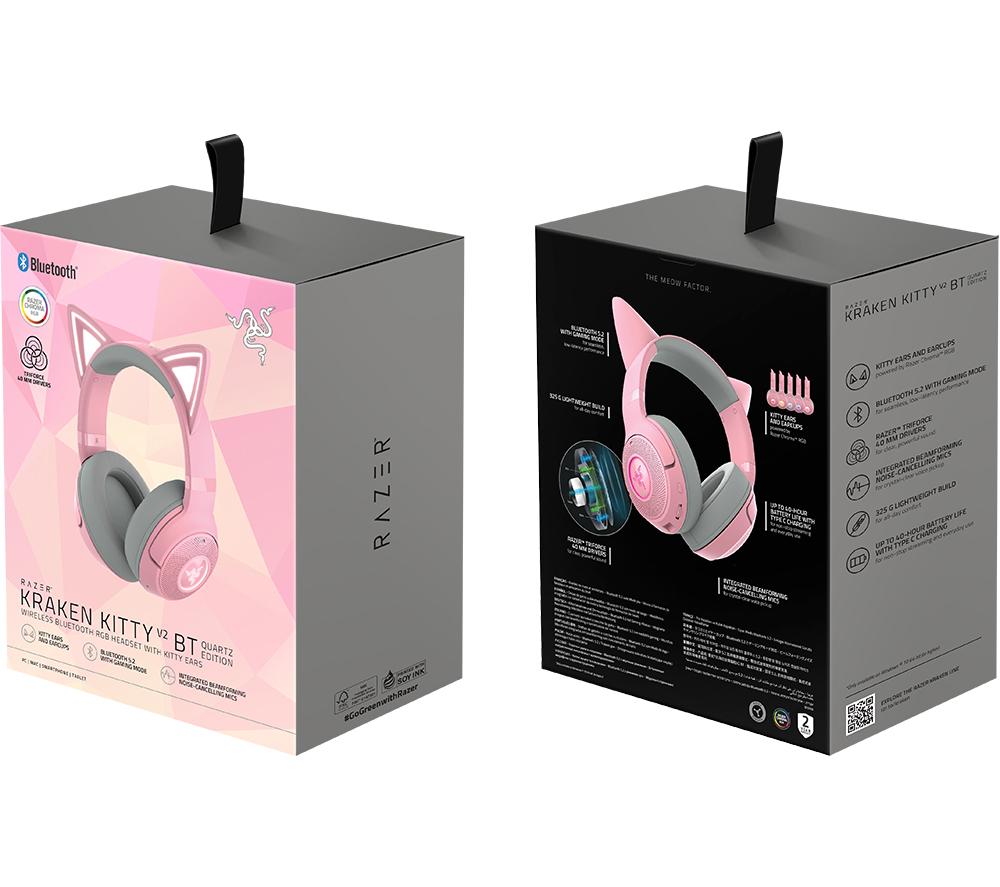 RAZER Kraken Kitty BT V2 Wireless Gaming Headset - Pink