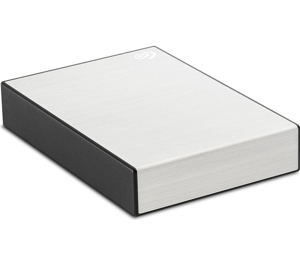 SEAGATE One Touch Portable Hard Drive - 4 TB, Silver