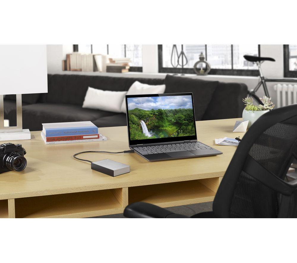 SEAGATE One Touch Portable Hard Drive - 4 TB, Silver