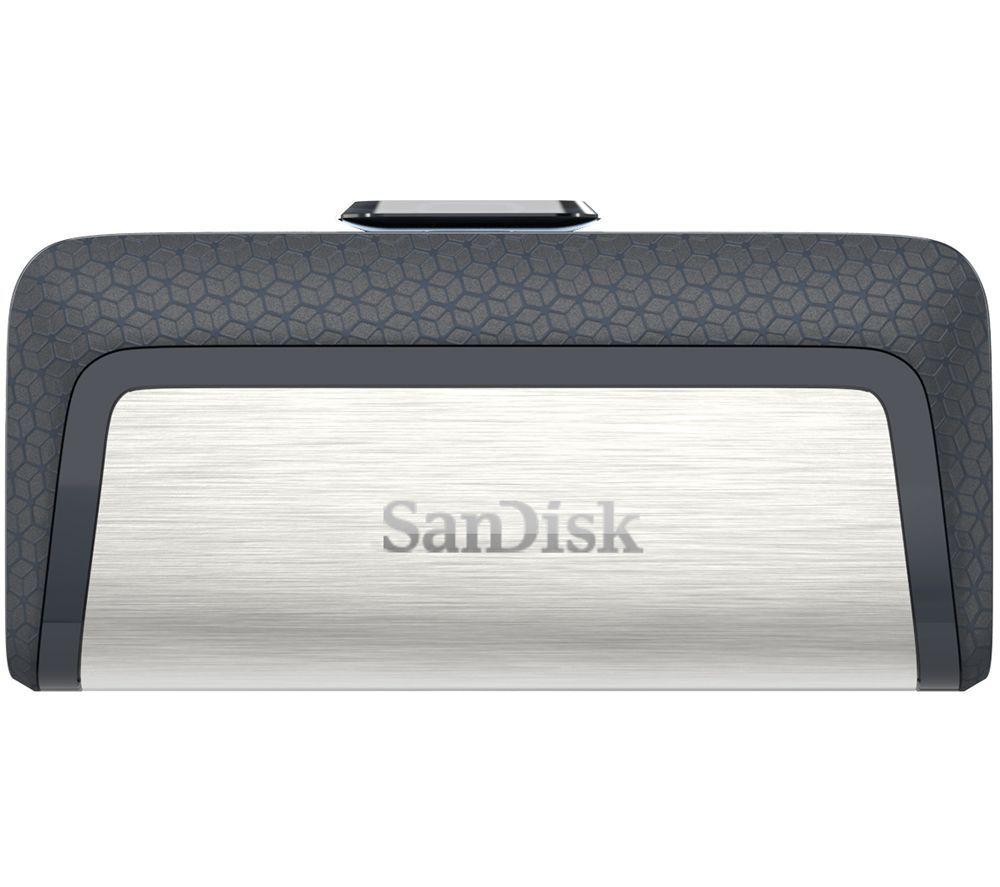 SANDISK Ultra USB Type-C & USB 3.1 Dual Memory Stick - 256 GB, Silver