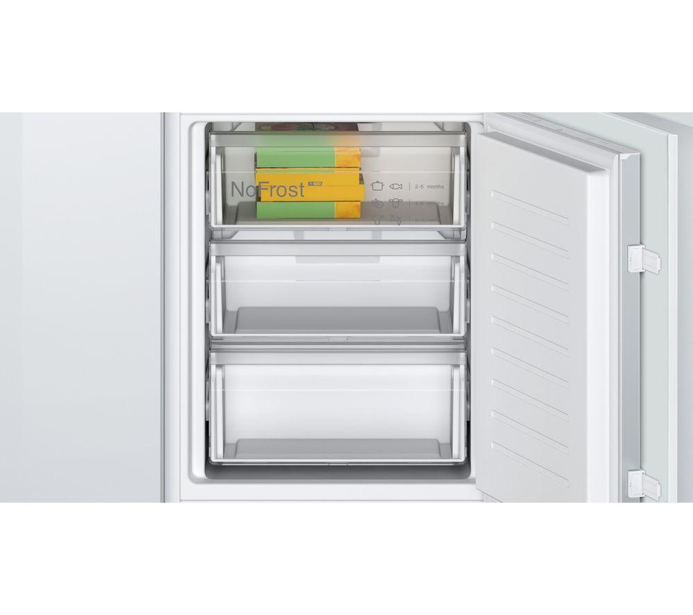 BOSCH Serie 2 KIN86NSE0G Frigorífico Combi Integrable 60/40 - Puerta Deslizante