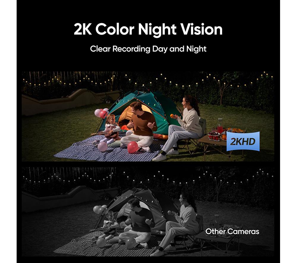 EUFY S120 Solar Wall Light 2K WiFi Security Camera