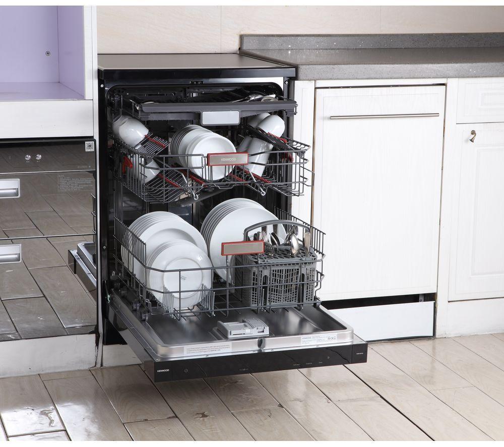 Lavavajillas de tamaño completo KENWOOD KDW16T23 - Inox negro