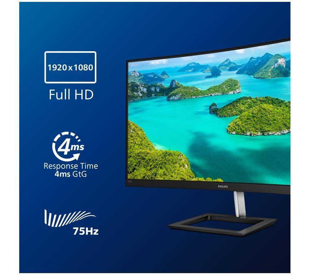 PHILIPS 322E1C Full HD 32" Curved VA LCD Monitor - Black