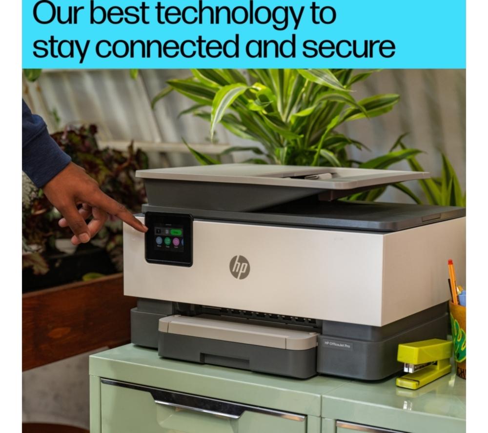 Impresora multifunción inalámbrica HP OfficeJet 9120e a color | Escanea y copia | 3 meses de tinta instantánea gratis con HP+