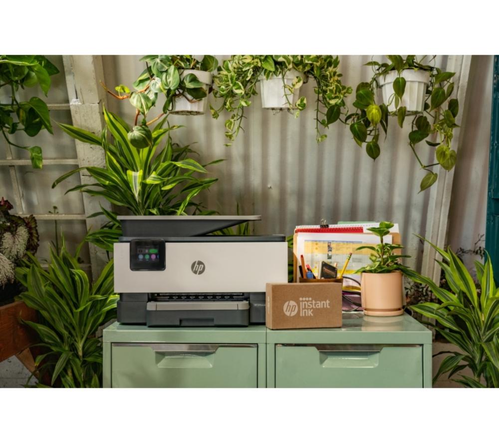 Impresora multifunción inalámbrica HP OfficeJet 9120e a color | Escanea y copia | 3 meses de tinta instantánea gratis con HP+